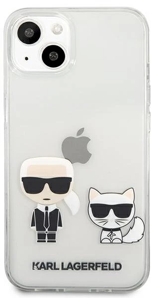 Skaidrus dėklas Karl Lagerfeld Karl & Choupette iPhone 13 mini