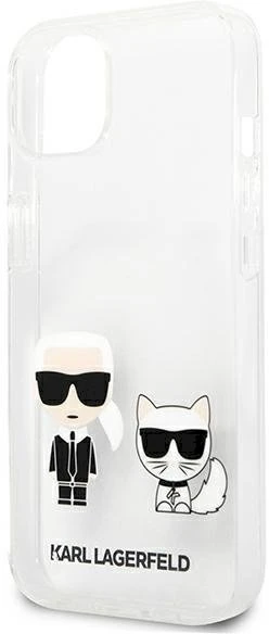 Skaidrus dėklas Karl Lagerfeld Karl & Choupette iPhone 13 mini
