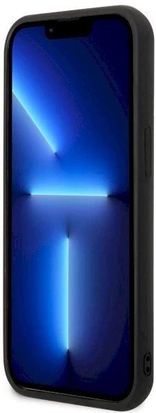 Karl Lagerfeld KLHCP14M3DRKINK iPhone 14 Plus / 15 Plus 6.7″ juodos spalvos kietas dėklas Rubber Ikonik 3D