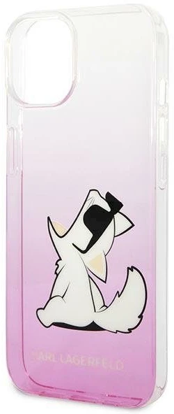 Karl Lagerfeld KLHCP14MCFNRCPI Apple iPhone 14 Plus / 15 Plus 6,7″ kietas dėklas rožinės spalvos Choupette Fun