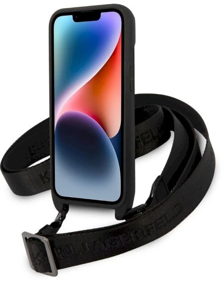 Karl Lagerfeld NFT Monogram Ikonik Patch - dėklas skirtas Apple iPhone 14 Juodas