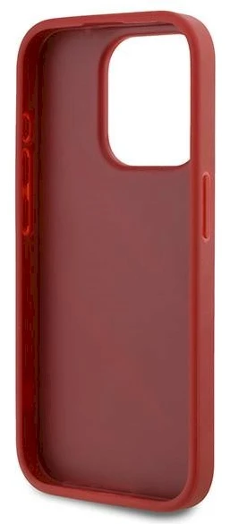 Karl Lagerfeld KLHCP15XPQDSMGR Apple iPhone 15 Pro Max 6.7″ red kietas dėklas Diagonal Quilted Script