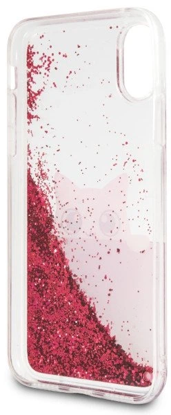 Dėklas Karl Lagerfeld dėkliukas telefonui iPhone X su blizgučiais