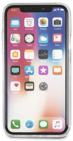 Dėklas Karl Lagerfeld dėkliukas telefonui iPhone X su blizgučiais