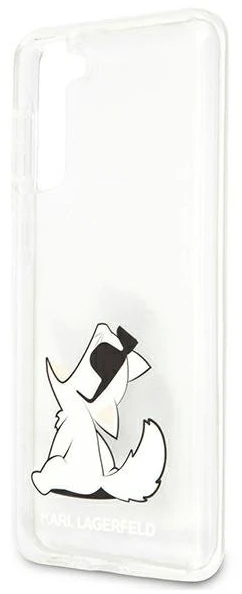Karl Lagerfeld KLHCS21MCFNRC S21+ G996kietas dėklas skaidrus Choupette Fun