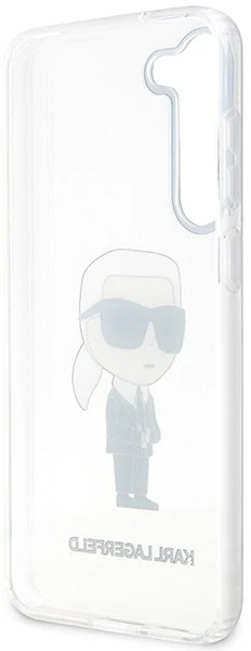 Karl Lagerfeld KLHCS23MHNIKTCT S23+ S916skaidrus kietas dėklas Ikonik Karl Lagerfeld