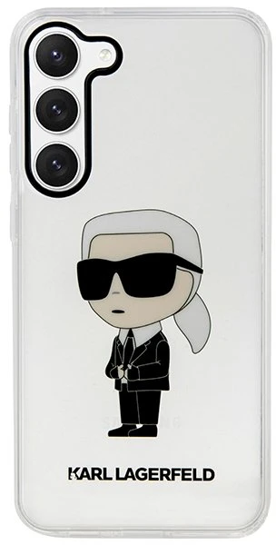 Karl Lagerfeld dėklas, skirtas Samsung Galaxy S23 KLHCS23SHNIKTCT permatomas HC IML NFT Ikonik