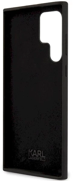 Karl Lagerfeld KLHCS24LSNIKBCK S24 Ultra S928 kietas dėklas juodos spalvos Silicone Ikonik