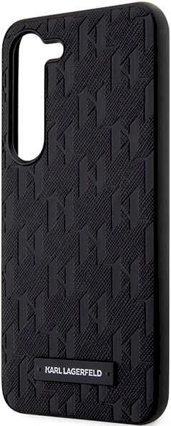 Samsung Galaxy S24 Plus Karl Lagerfeld dėklas Saffiano Mono Metal Logo (KLHCS24MSAKLHPK) juodos spalvos