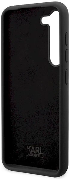 Karl Lagerfeld KLHCS24SSNCHBCK S24 S921 kietas dėklas juodos spalvos Silicone Choupette