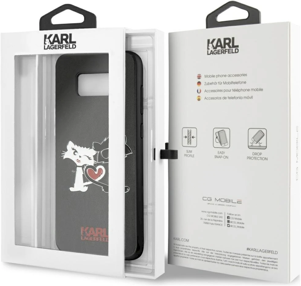 Karl Lagerfeld Kietas „Samsung Galaxy S8+ Choupette in love“ dėklas (KLHCS8LCL1BK)