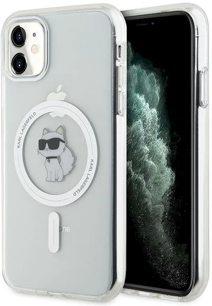 Karl Lagerfeld KLHMN61HFCCNOT Apple iPhone 11/ Xr skaidrus kietas dėklas IML Choupette MagSafe
