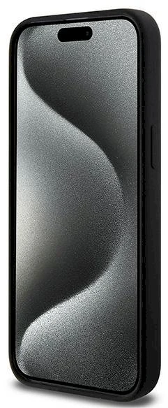 Karl Lagerfeld KLHMP15XSCHPPLK Apple iPhone 15 Pro Max 6.7″ juodos spalvos kietas dėklas Silicone Choupette Head M