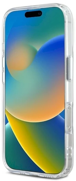 Karl Lagerfeld KLHMP16LHLSKCH iPhone 16 Pro 6,3" baltos spalvos kietas dėklas IML Metal Karl&Choupette Head M