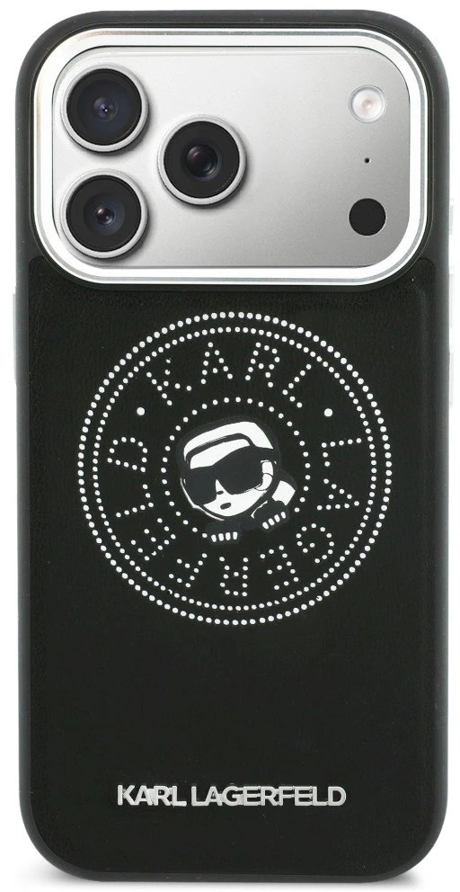 Dėklas Karl Lagerfeld Point & Karl Sketch MagSafe Case for iPhone 17 Pro Max - Juodas