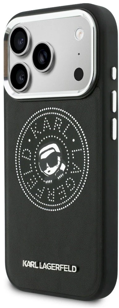 Dėklas Karl Lagerfeld Point & Karl Sketch MagSafe Case for iPhone 17 Pro - Juodas