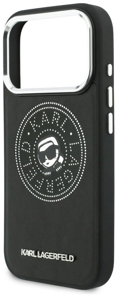 Dėklas Karl Lagerfeld Point & Karl Sketch MagSafe Case for iPhone 17 Pro - Juodas