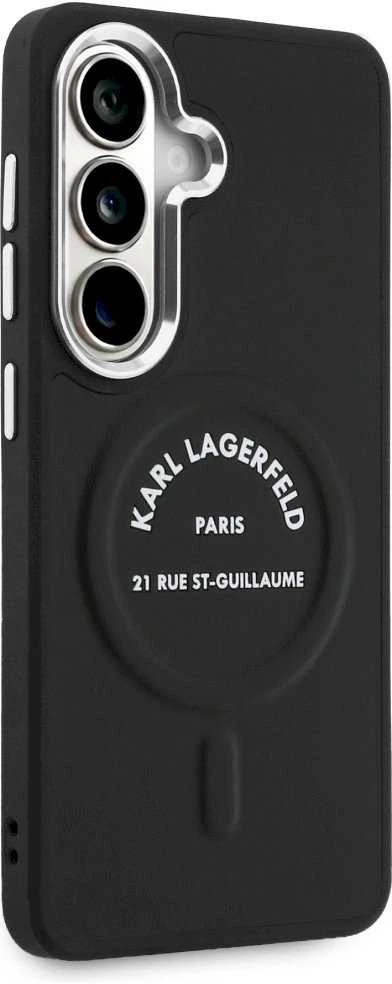 Karl Lagerfeld PU RSG Logo Magnetic dėklas skirtas Samsung Galaxy S26 juodos spalvos