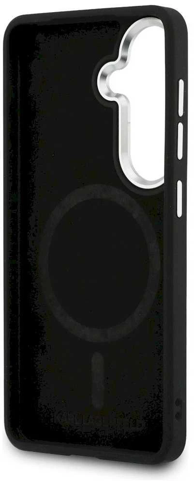 Karl Lagerfeld PU RSG Logo Magnetic dėklas skirtas Samsung Galaxy S26 juodos spalvos