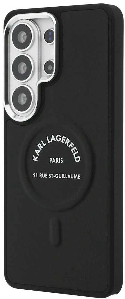 Karl Lagerfeld PU RSG Logo Magnetic dėklas skirtas Samsung Galaxy S26 Ultra juodos spalvos