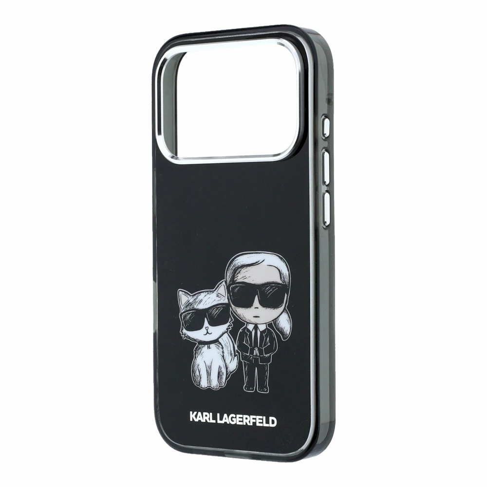 Dėklas Karl Lagerfeld case for IPHONE 18 Pro /17 Pro compatible with MagSafe (Bodies Sketch) juodas
