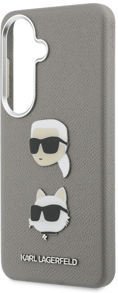 Dėklas Galaxy S26 Saffiano sidabrinis Karl Lagerfeld