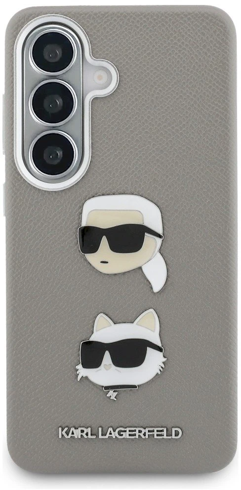 Dėklas Galaxy S26 Saffiano sidabrinis Karl Lagerfeld