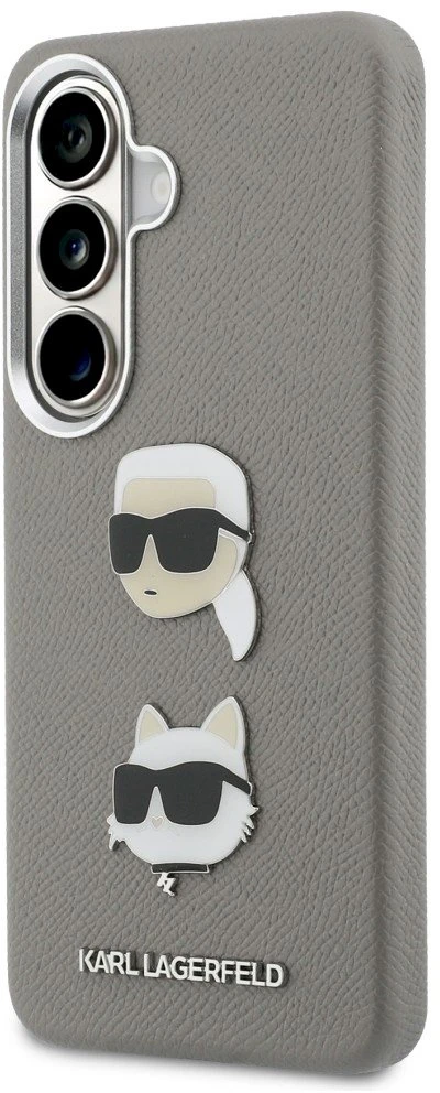 Dėklas Galaxy S26 Saffiano sidabrinis Karl Lagerfeld