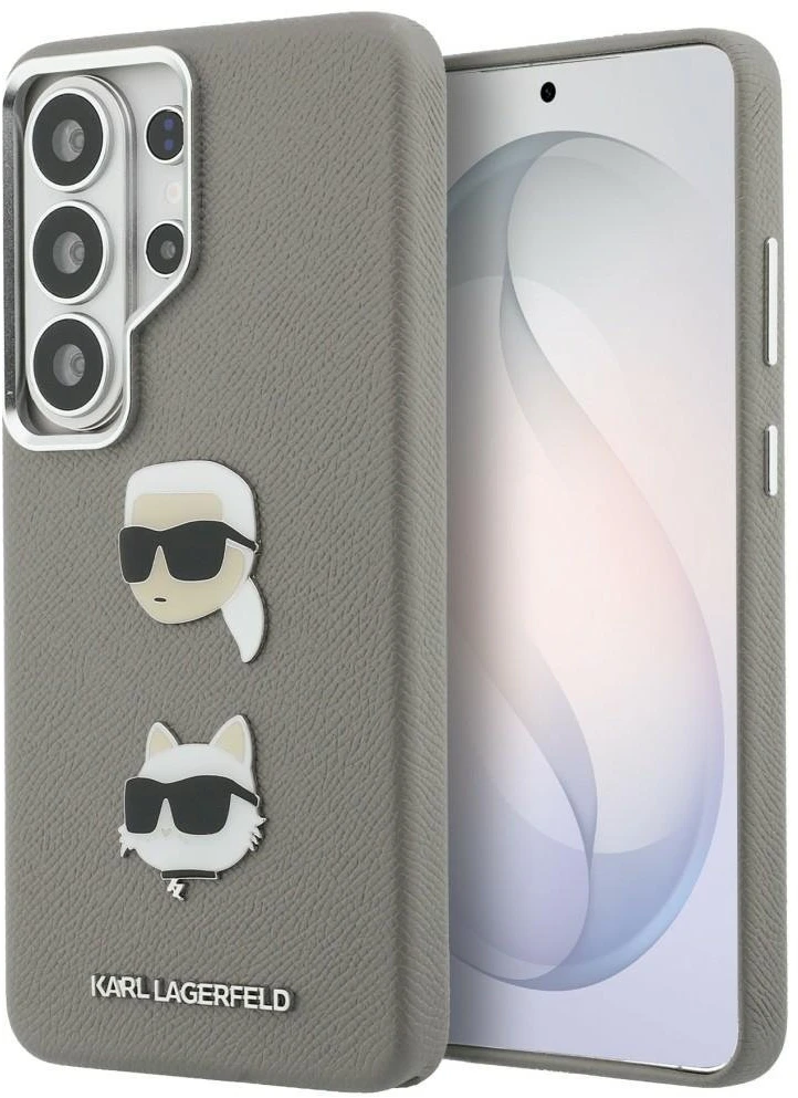 Dėklas Galaxy S26 Ultra sidabrinis Saffiano Karl Lagerfeld