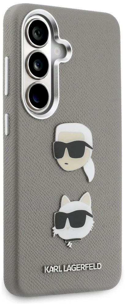 Dėklas Galaxy S26 Saffiano sidabrinis Karl Lagerfeld