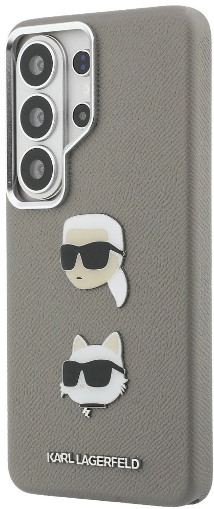Dėklas Galaxy S26 Ultra sidabrinis Saffiano Karl Lagerfeld