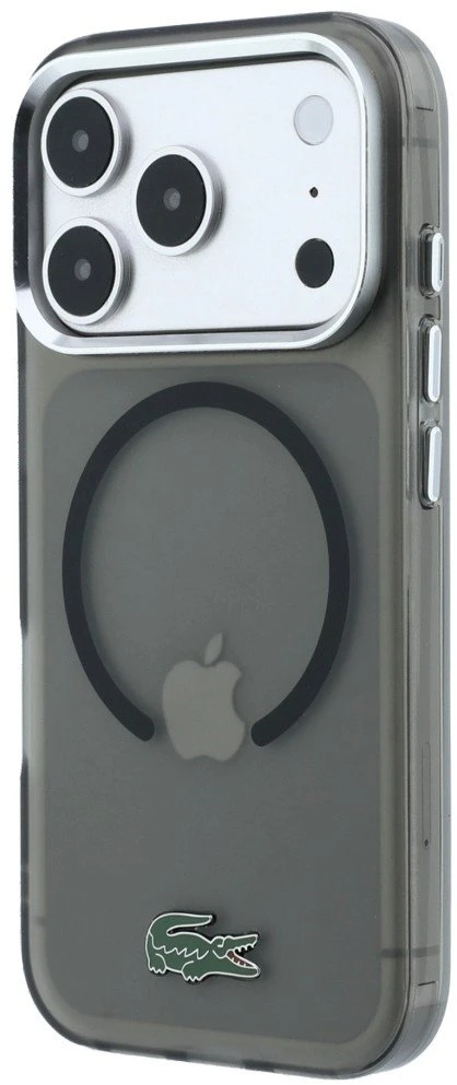 Lacoste IML Matinio lako logotipo „MagSafe“ dėklas, skirtas „iPhone 18 Pro Max“ / „17 Pro Max“ / juodas