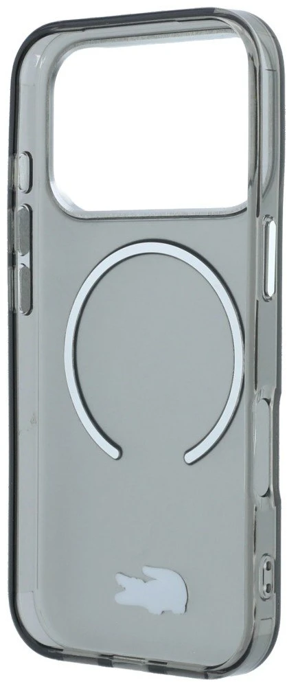 Lacoste IML Matinio lako logotipo „MagSafe“ dėklas, skirtas „iPhone 18 Pro Max“ / „17 Pro Max“ / juodas
