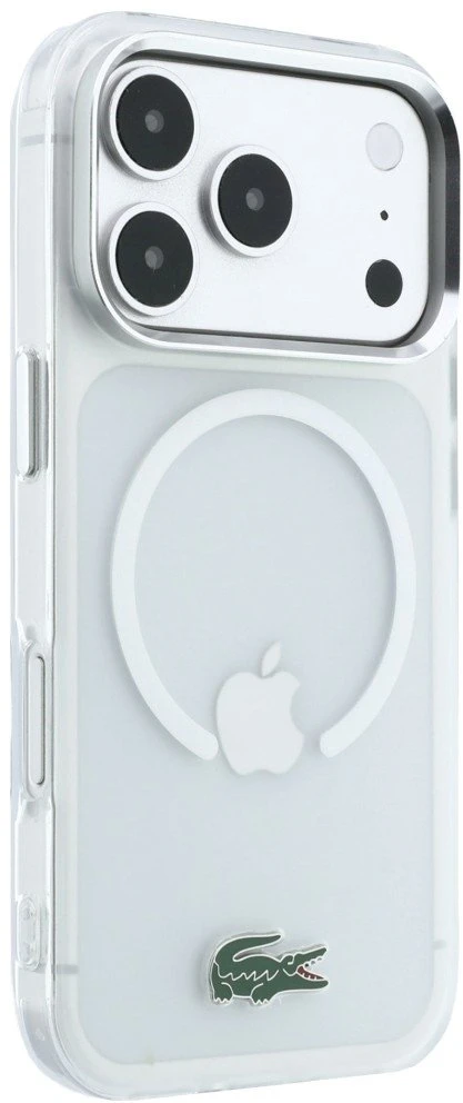 Lacoste IML šerkšno lako logotipo MagSafe dėklas iPhone 18 Pro Max / 17 Pro Max / permatomas