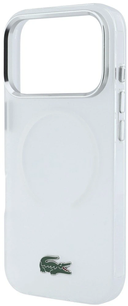Lacoste IML šerkšno lako logotipo MagSafe dėklas iPhone 18 Pro Max / 17 Pro Max / permatomas