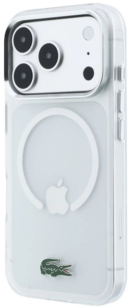 Lacoste IML šerkšno lako logotipo MagSafe dėklas iPhone 18 Pro Max / 17 Pro Max / permatomas