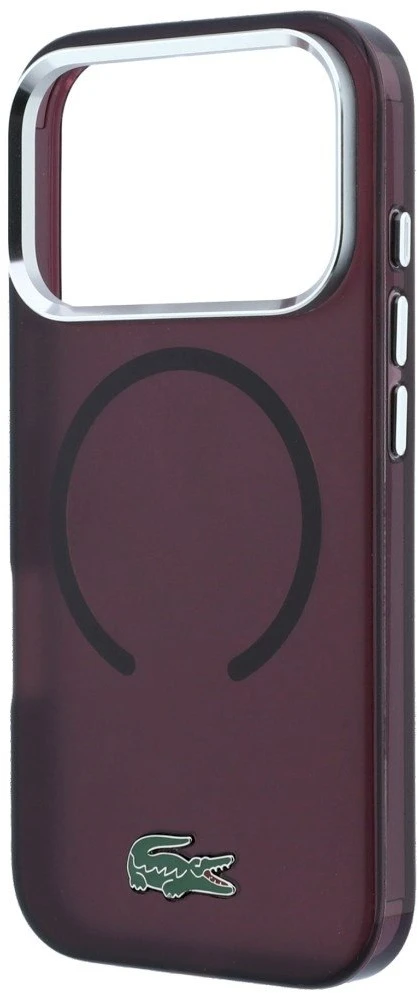 Lacoste IML Matinio lako logotipo MagSafe dėklas, skirtas iPhone 18 Pro Max / 17 Pro Max / bordinė spalva