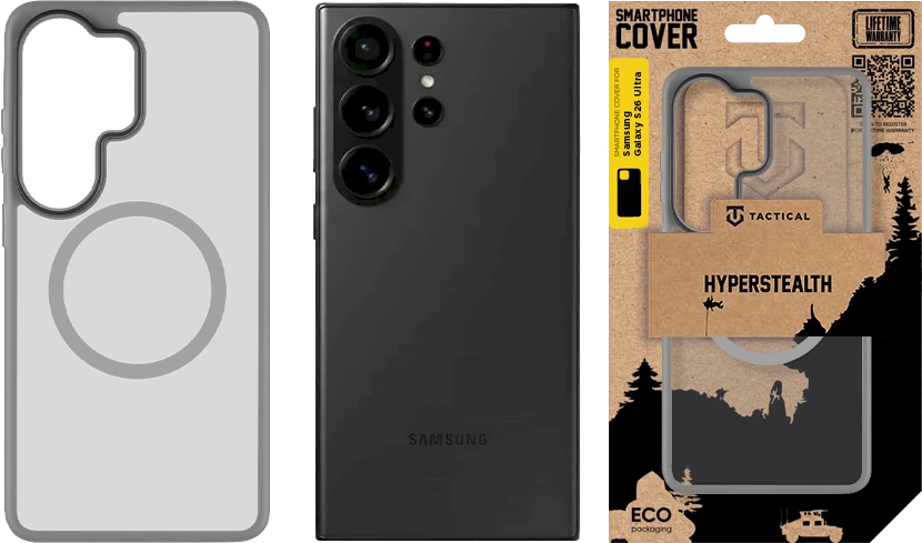 Tactical MagForce Hyperstealth dėklas skirtas Samsung Galaxy S26 Ultra Light Pilkas