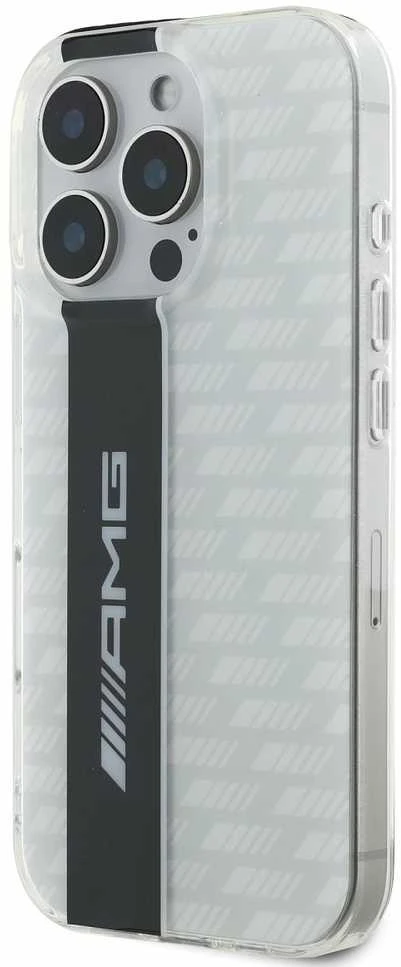 AMG Carbon Pattern Apple iPhone 16 Pro Max dėklas telefonui baltos spalvos