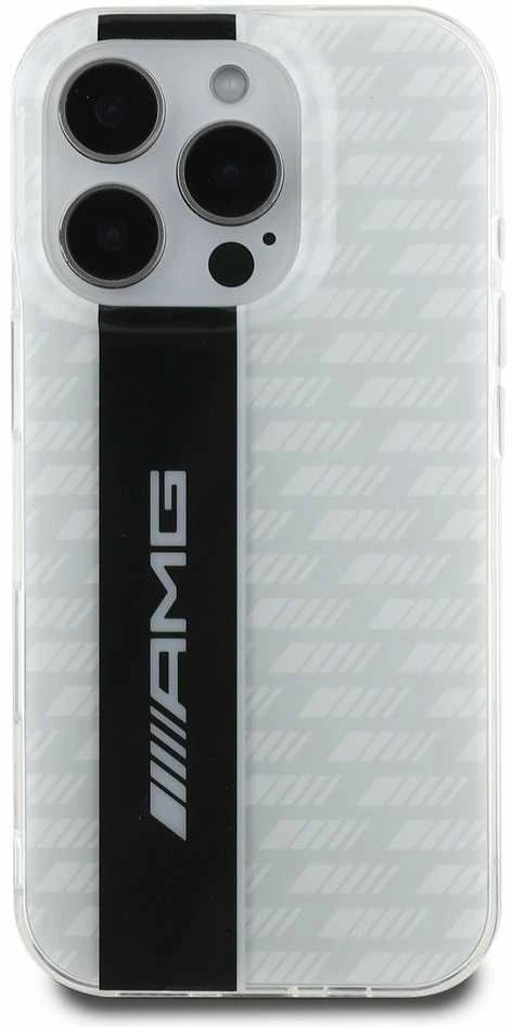 AMG Carbon Pattern Apple iPhone 16 Pro Max dėklas telefonui baltos spalvos