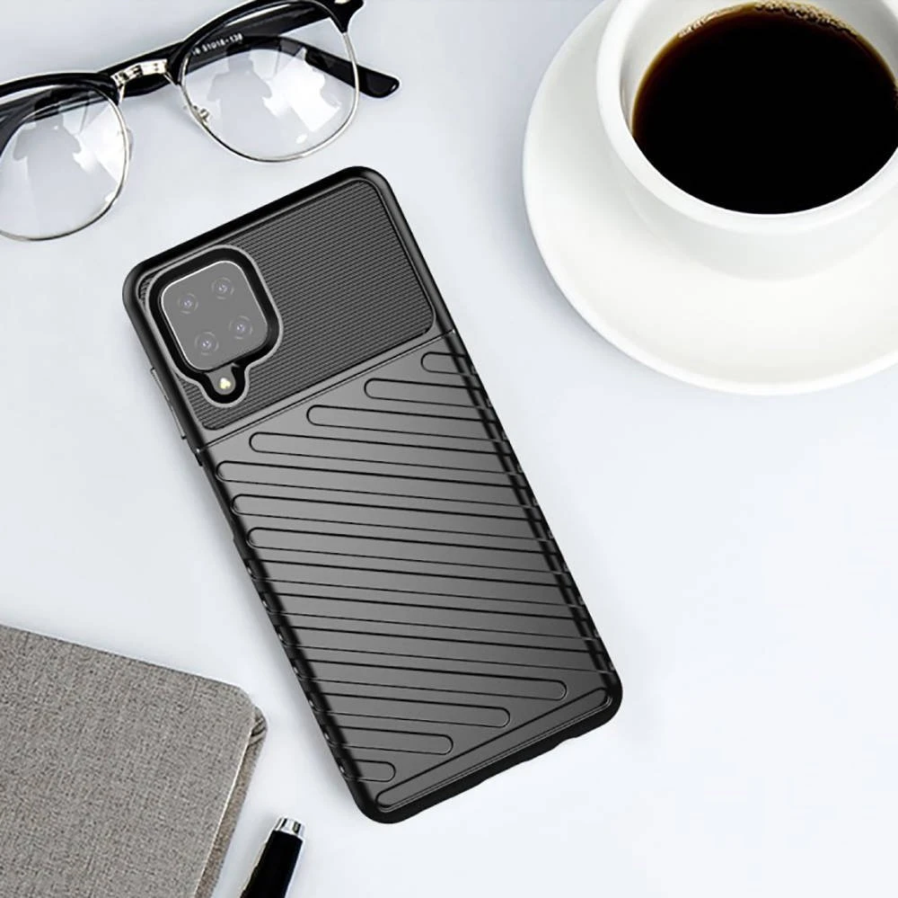 „Mocco Armored Thunder“ dėklas, skirtas „Samsung Galaxy A32 5G“, juodas