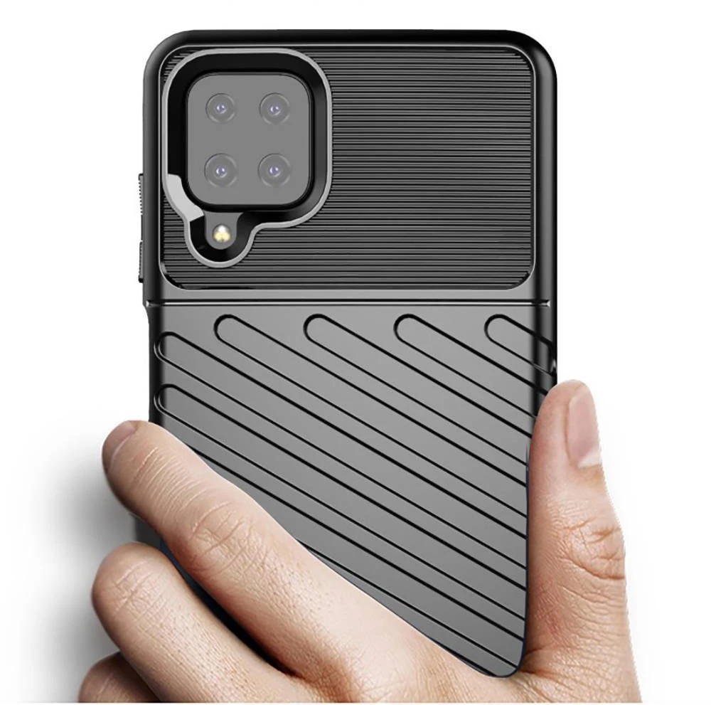 „Mocco Armored Thunder“ dėklas, skirtas „Samsung Galaxy A32 5G“, juodas