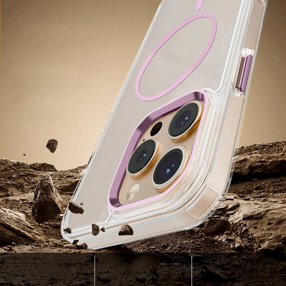 „Mocco Clear Thin Mag“ dėklas, skirtas Apple iPhone 17 Air, mėlynas