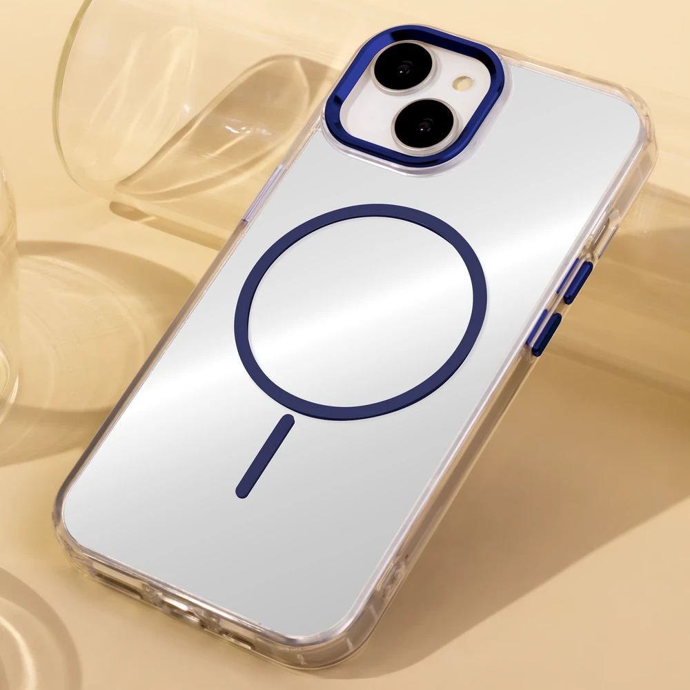 „Mocco Clear Thin Mag“ dėklas, skirtas Apple iPhone 17 Air, mėlynas
