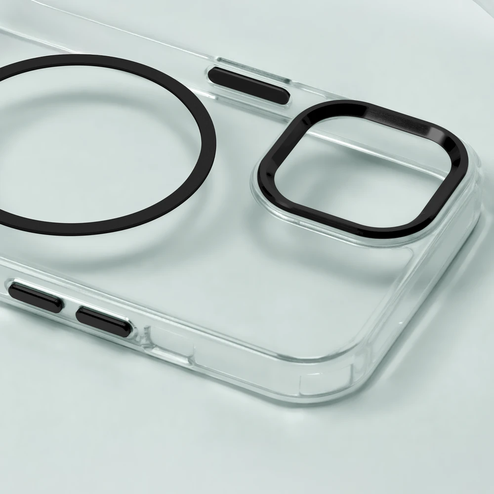 „Mocco Clear Thin Mag“ dėklas, skirtas Apple iPhone 17 Air, mėlynas