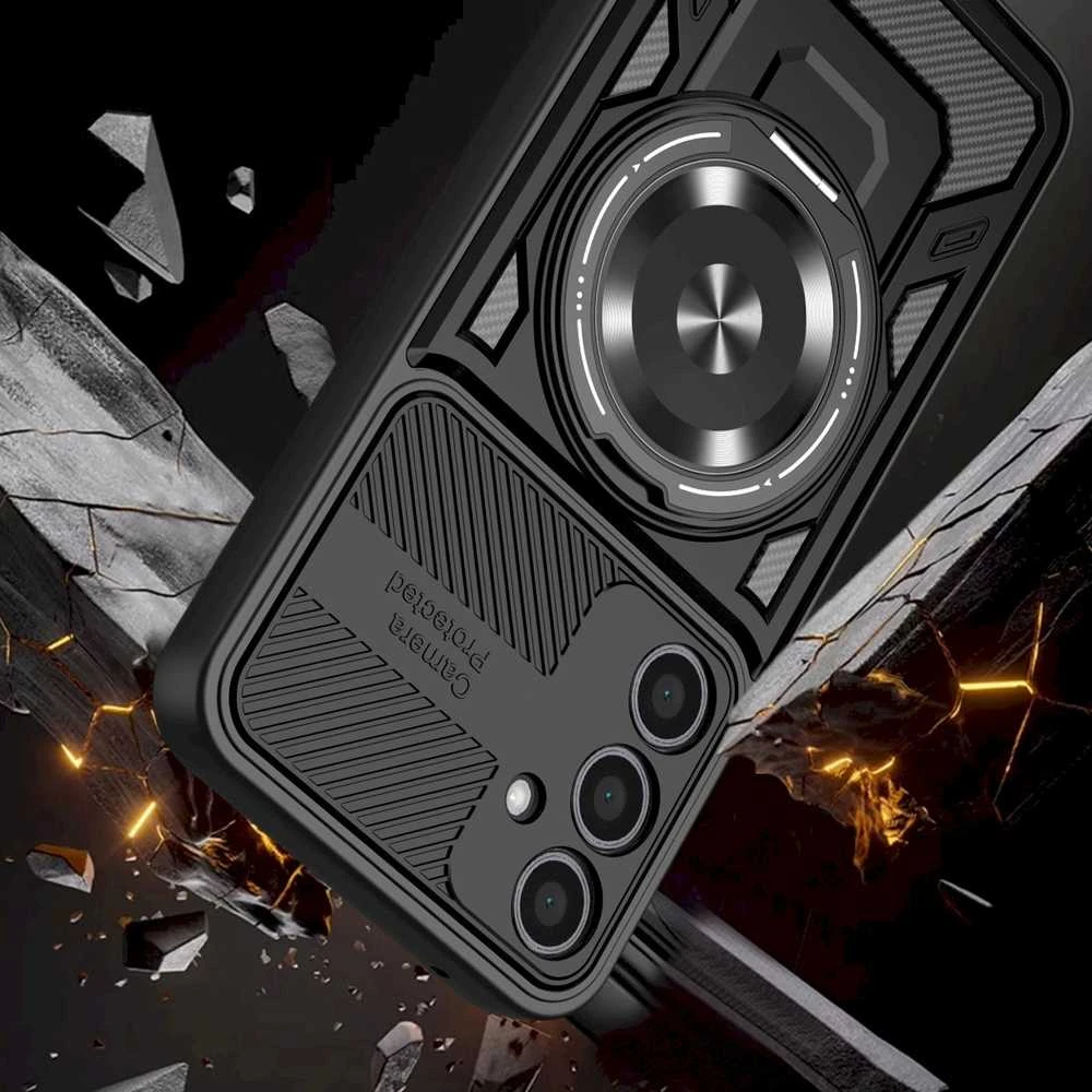 „Mocco Defender Armor Mag“ galinis dėklas, skirtas „Samsung Galaxy A57 5G“, raudonas