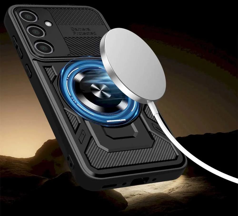 „Mocco Defender Armor Mag“ galinis dėklas, skirtas „Samsung Galaxy A57 5G“, raudonas