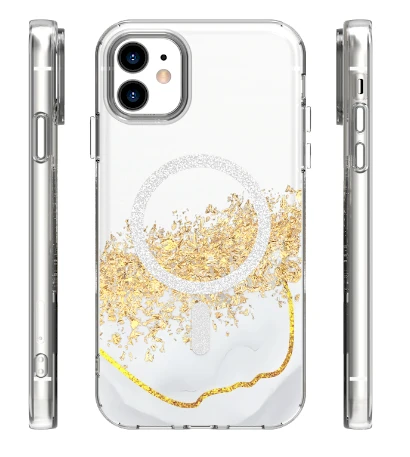 „Mocco“ epoksidinės dervos „Mag“ galinis dėklas, skirtas „Apple iPhone 11“