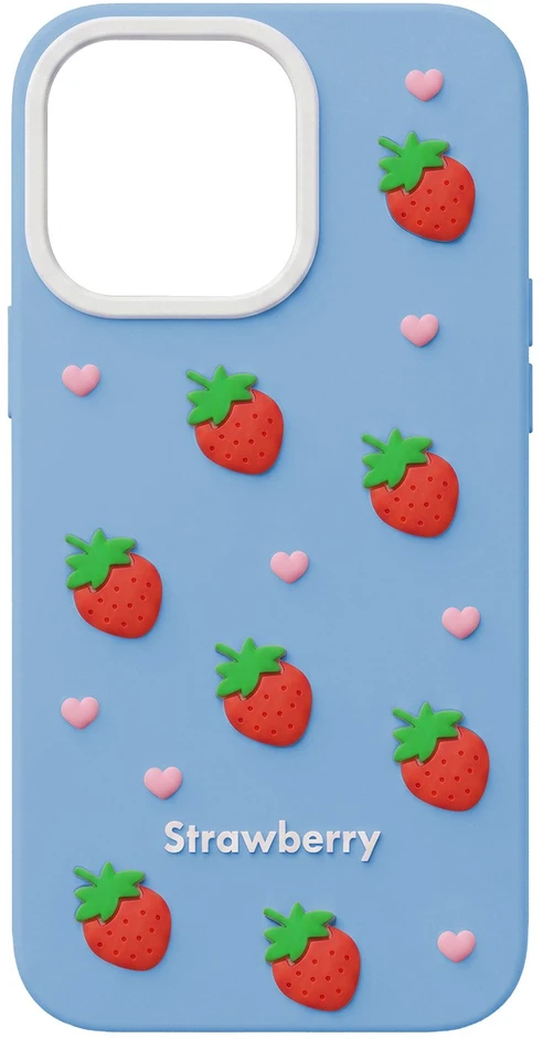 „Mocco Strawberry“ nugarėlės dėklas, skirtas Apple iPhone 16 Pro