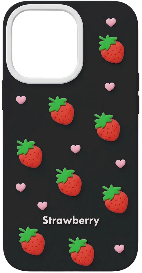 Dėklas Mocco Strawberry Back Case for Apple iPhone 16 Pro Max